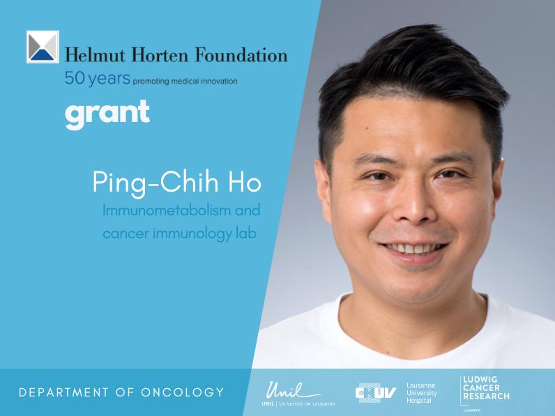 Ping-Chih Ho awarded a Helmut Horten Foundation grant