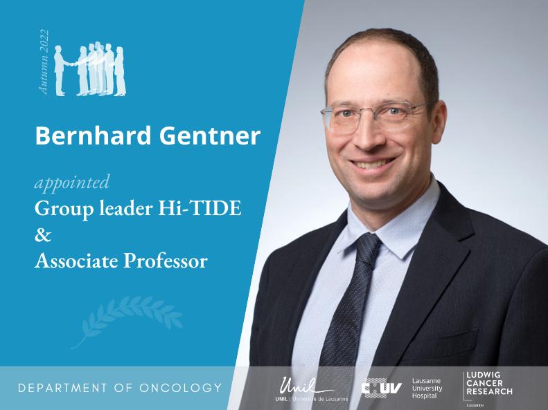 Appointment of Bernhard Gentner to Hi-TIDe