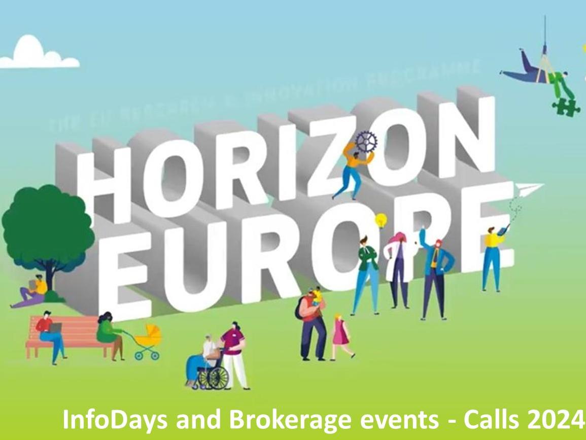 Horizon Europe – Upcoming EC Clusters InfoDays for calls 2024