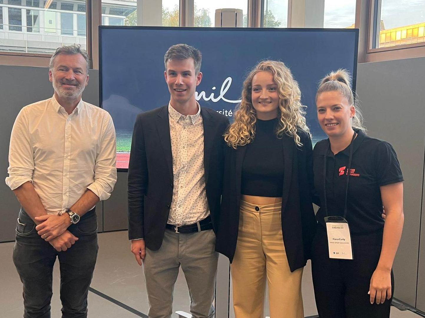 Aurélie Devaux et Joël Brunisholz obtiennent le prix du meilleur mémoire du Master en gestion du sport et des loisirs