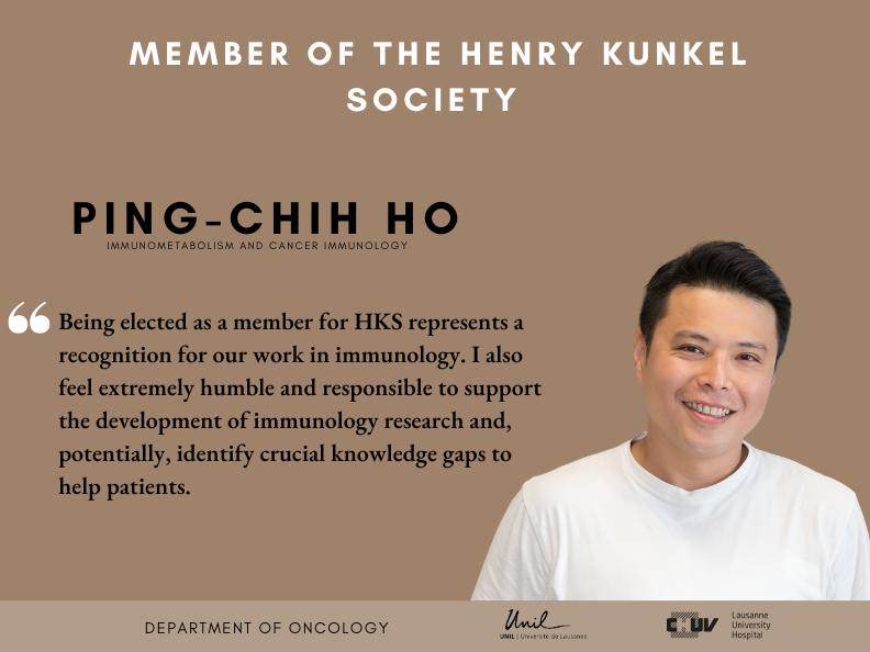 Ping-Chih Ho, new member of the Henry Kunkel Society