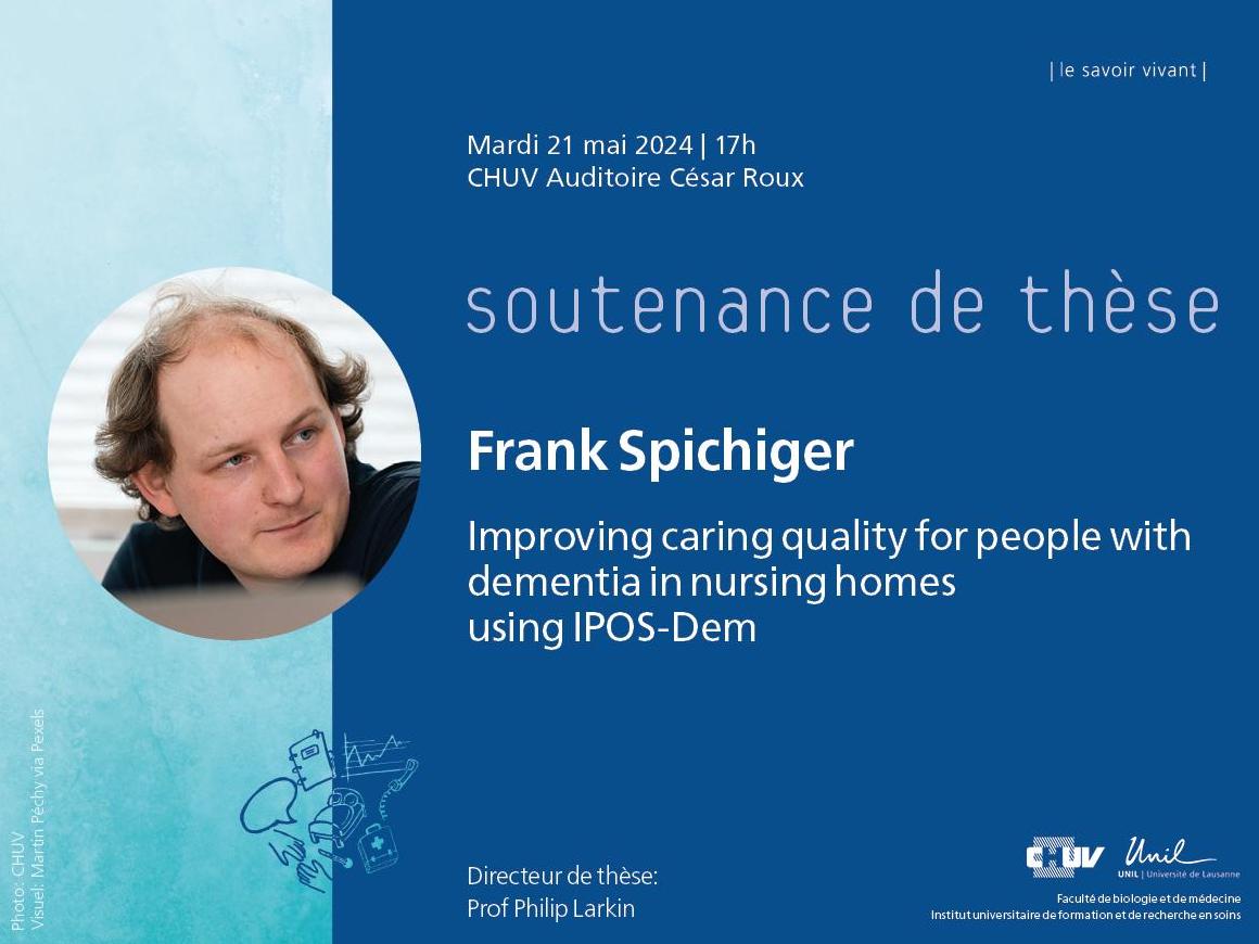 Soutenance de thèse - Sciences infirmières - M. Frank Spichiger