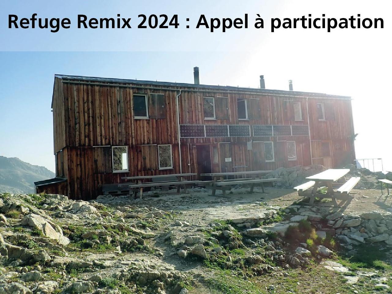 Refuge Remix 2024 – Repenser la place des refuges dans la montagne de demain
