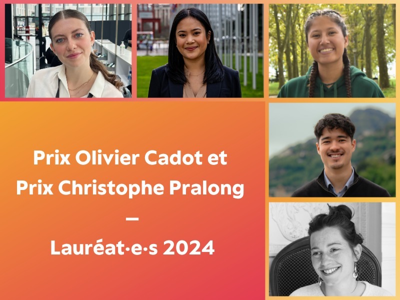 Prix Olivier Cadot et Prix Christophe Pralong – lauréat·e·s 2024
