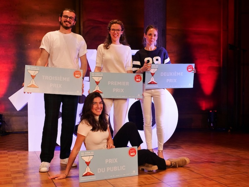Joanna Vuille, doctorante  à la la Faculté de biologie et de médecine de l'UNIL, a remporté la finale suisse de "Ma thèse en 180 secondes"!