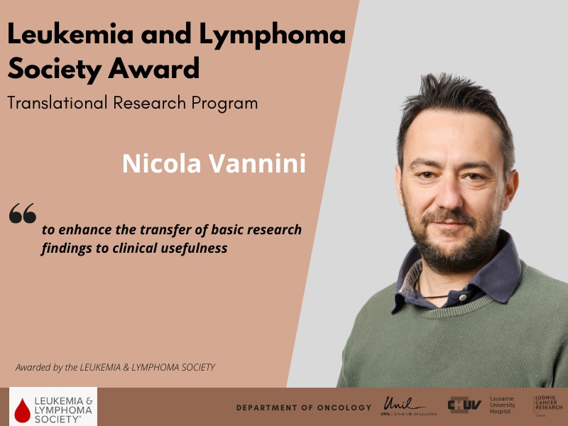 Translational Research Program by LLS goes to Vannini Lab