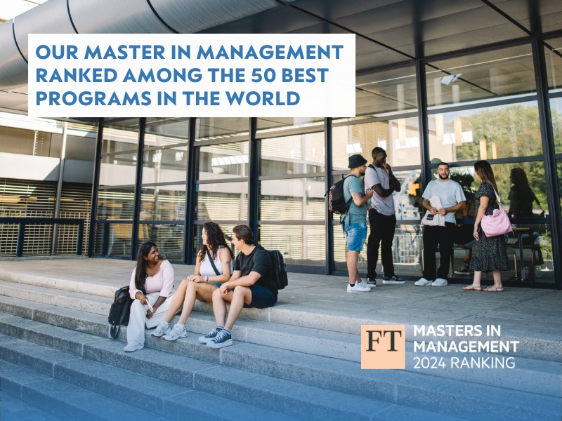 The Master’s in Management at HEC Lausanne ranked among the 50 best programs in the world 