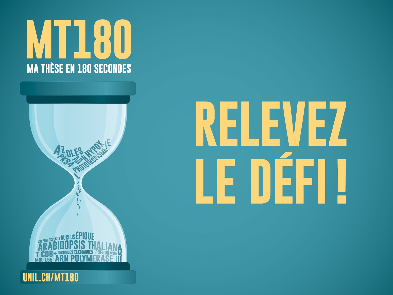 Ma Thèse en 180 secondes:  Participez à une séance d’information en vue de l’édition du 20 mars