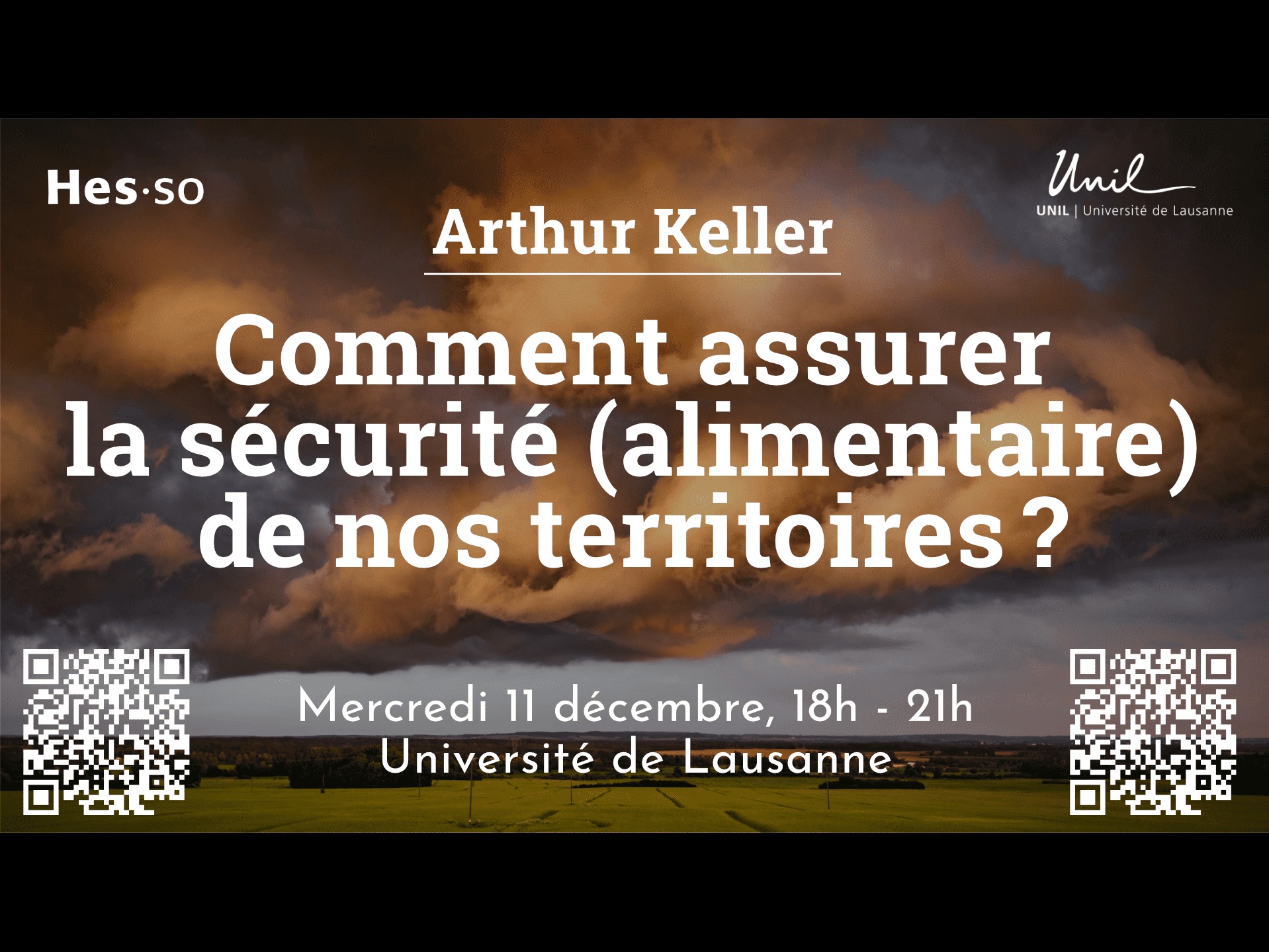 Arthur Keller｜Comment assurer la sécurité (notamment alimentaire) de nos territoires ?