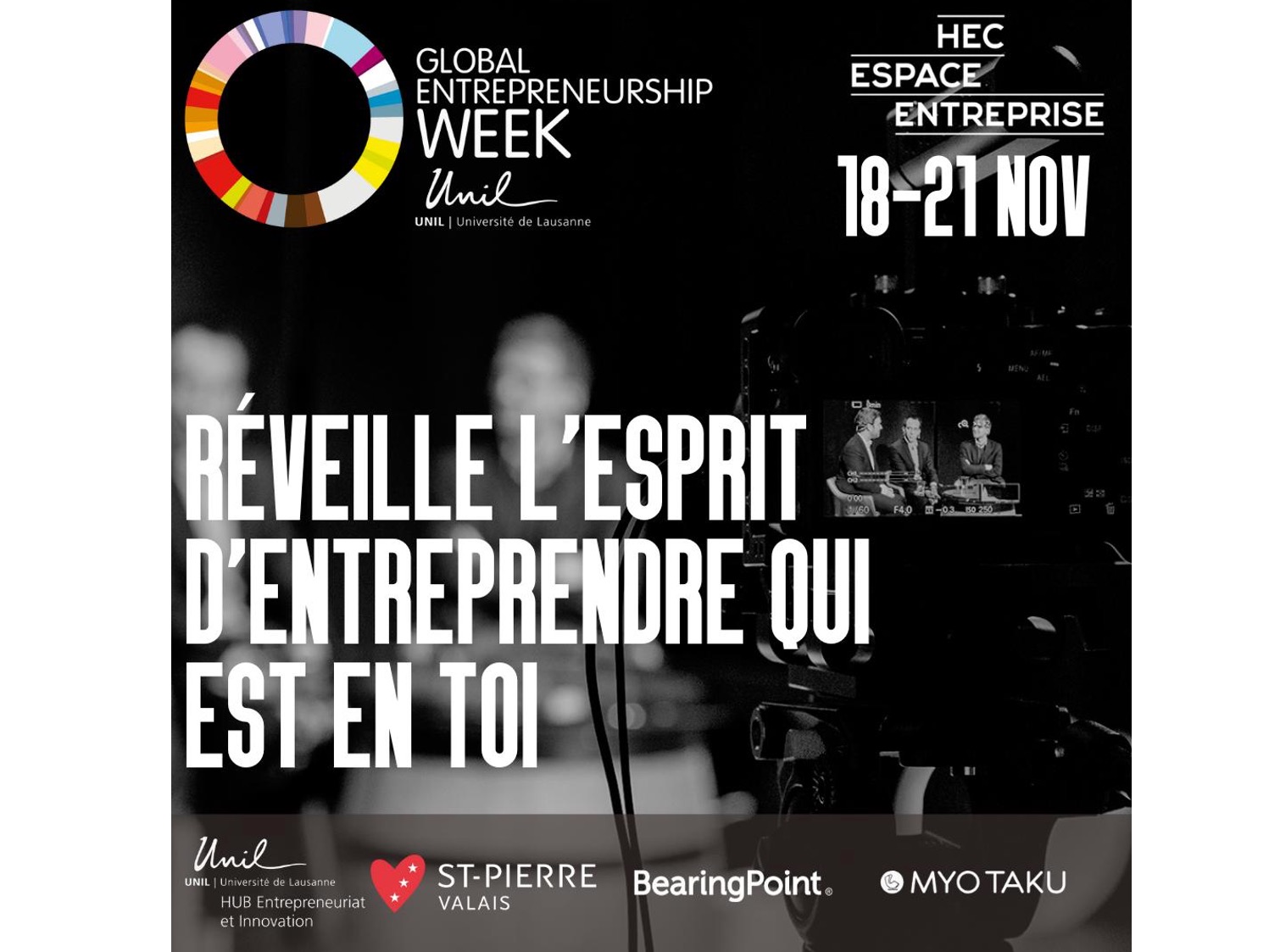 The Global Entrepreneurship Week is back on the UNIL Campus 