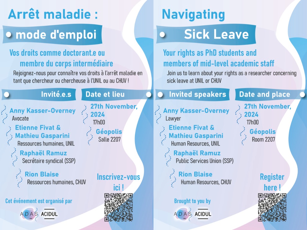 Are you a PhD candidate or mid-level staff researcher interested in learning more about your rights to sick leave?