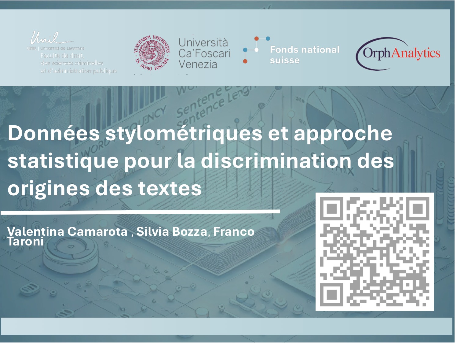 Données stylométriques et approche statistique pour la discrimination des origines des textes 