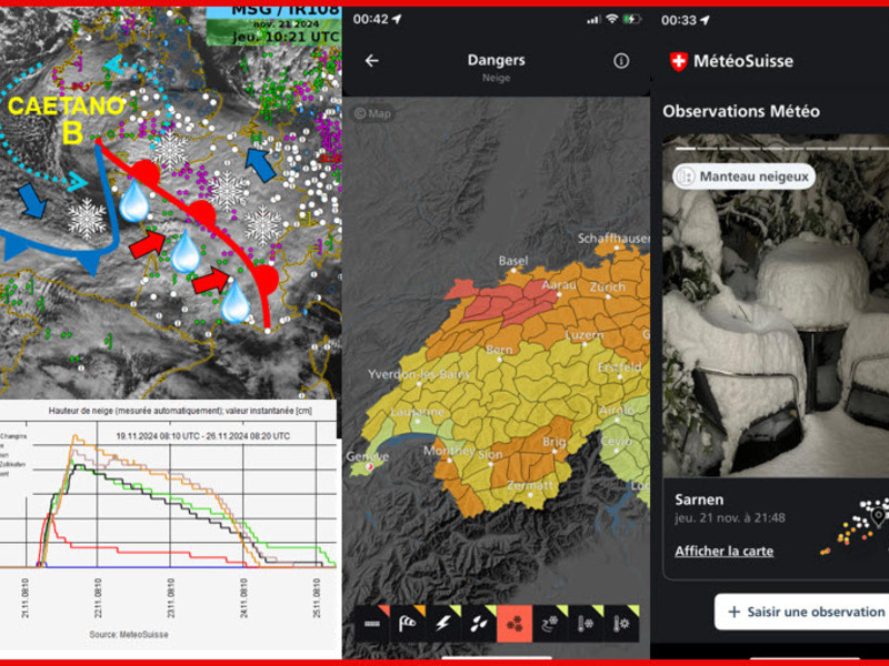 ECCE Weather Club - Forecasting heavy snowfall on the plains: a tricky forecast. The case of the Caetano snowstorm the 21st and 22nd November 2024.