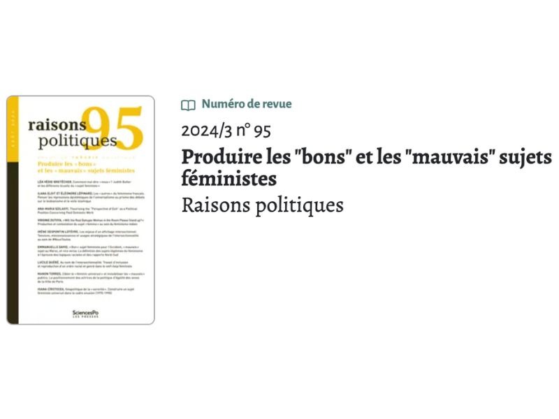 Produire les "bons" et les "mauvais" sujets féministes