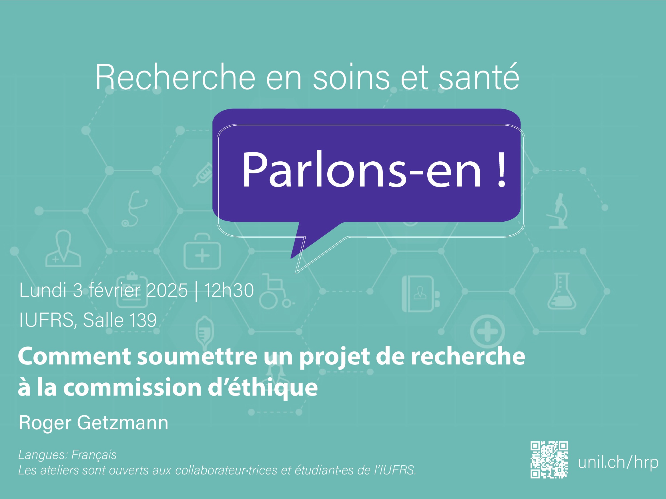 Atelier de midi | Recherche en soins et santé: Parlons-en!