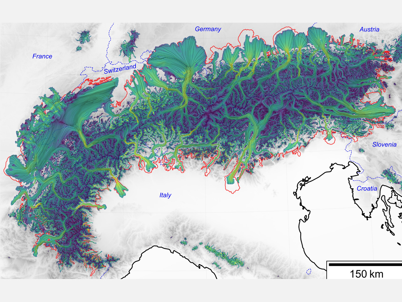 L’IA permet une innovation majeure dans la modélisation glaciaire et offre une simulation inédite de la dernière glaciation des Alpes