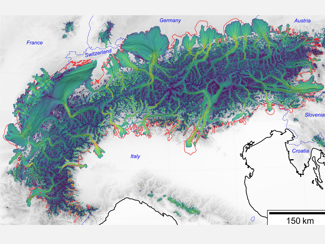 The new results show that the ice was thinner than in previous models.