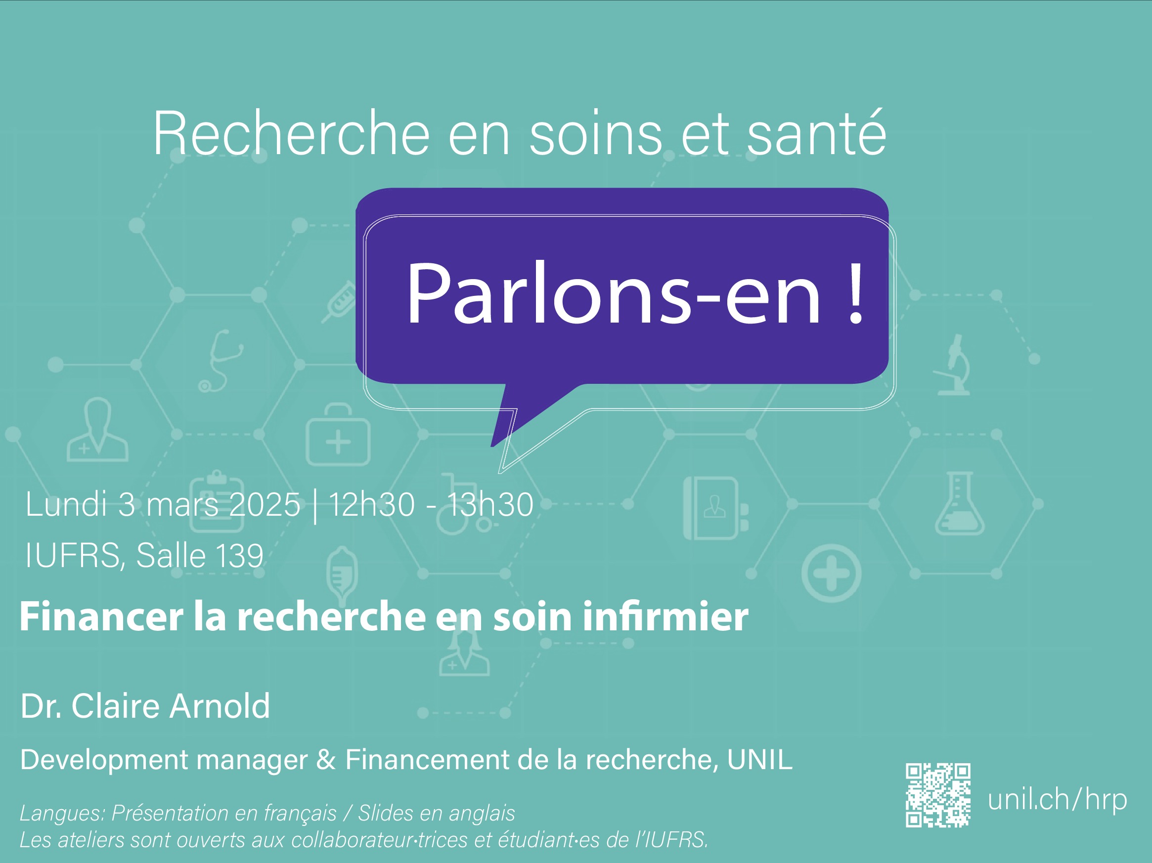 Atelier de midi | Recherche en soins et santé: Parlons-en!