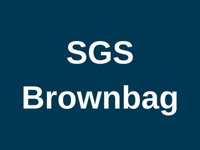 SGS Brownbag Seminar:  Brian Silverman, University of Toronto