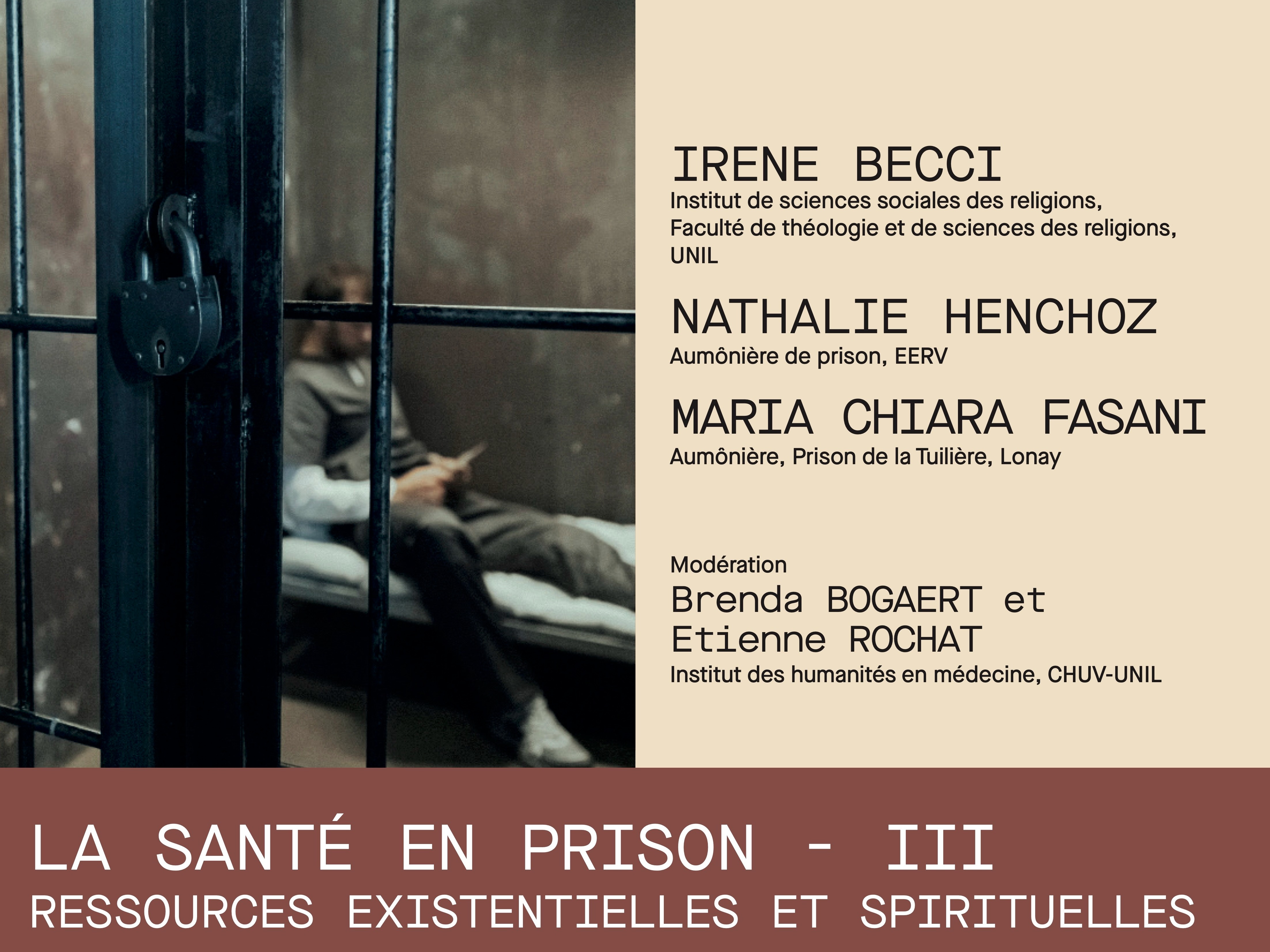 La Santé en prison - Ressources existentielles et spirituelles