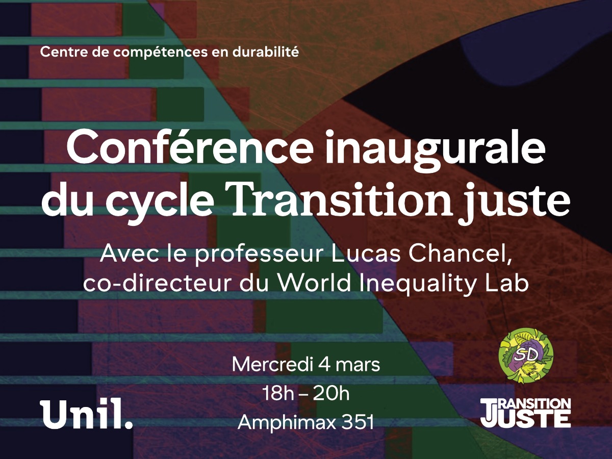 Conférence inaugurale du cycle « Transition Juste » – avec Lucas Chancel