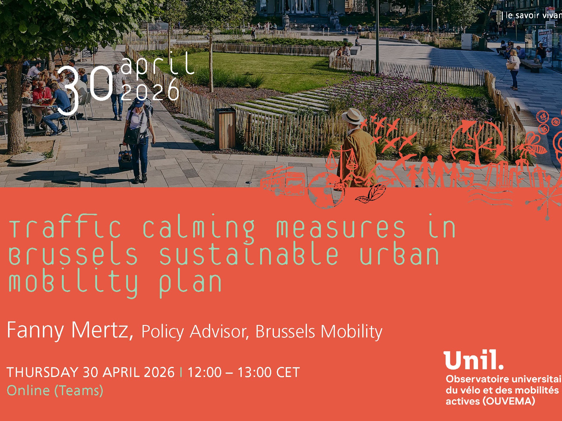 Traffic calming measures in Brussels sustainable urban mobility plan